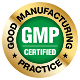 GMP-CertifiedGood Manufacturing Processes (GMPs) logo