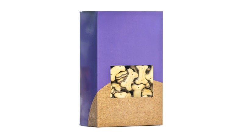 Box of dog biscuits