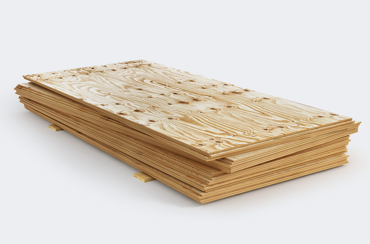 Lumber or stack of wood that will be inspected using a metal detector or x-ray machine